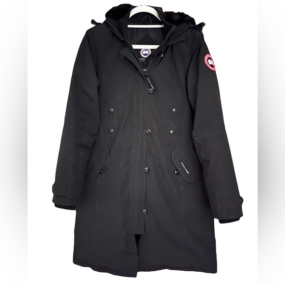 Canada Goose Kensington Slim Fit Parka in Black - Picture 4 of 16